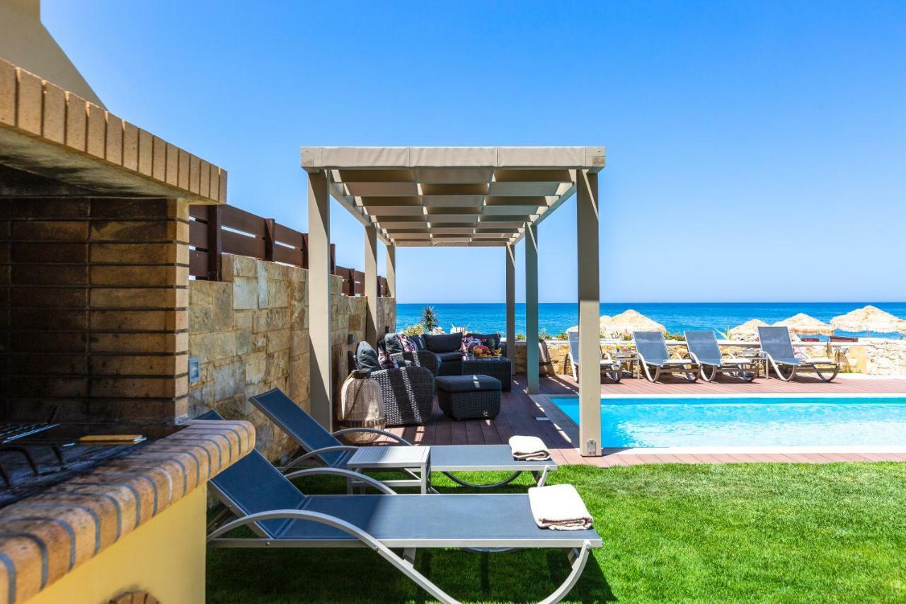 Espera Luxury Beach Front Residence With Pool & Bbq, By Thinkvilla Rethymno (Crete) ภายนอก รูปภาพ