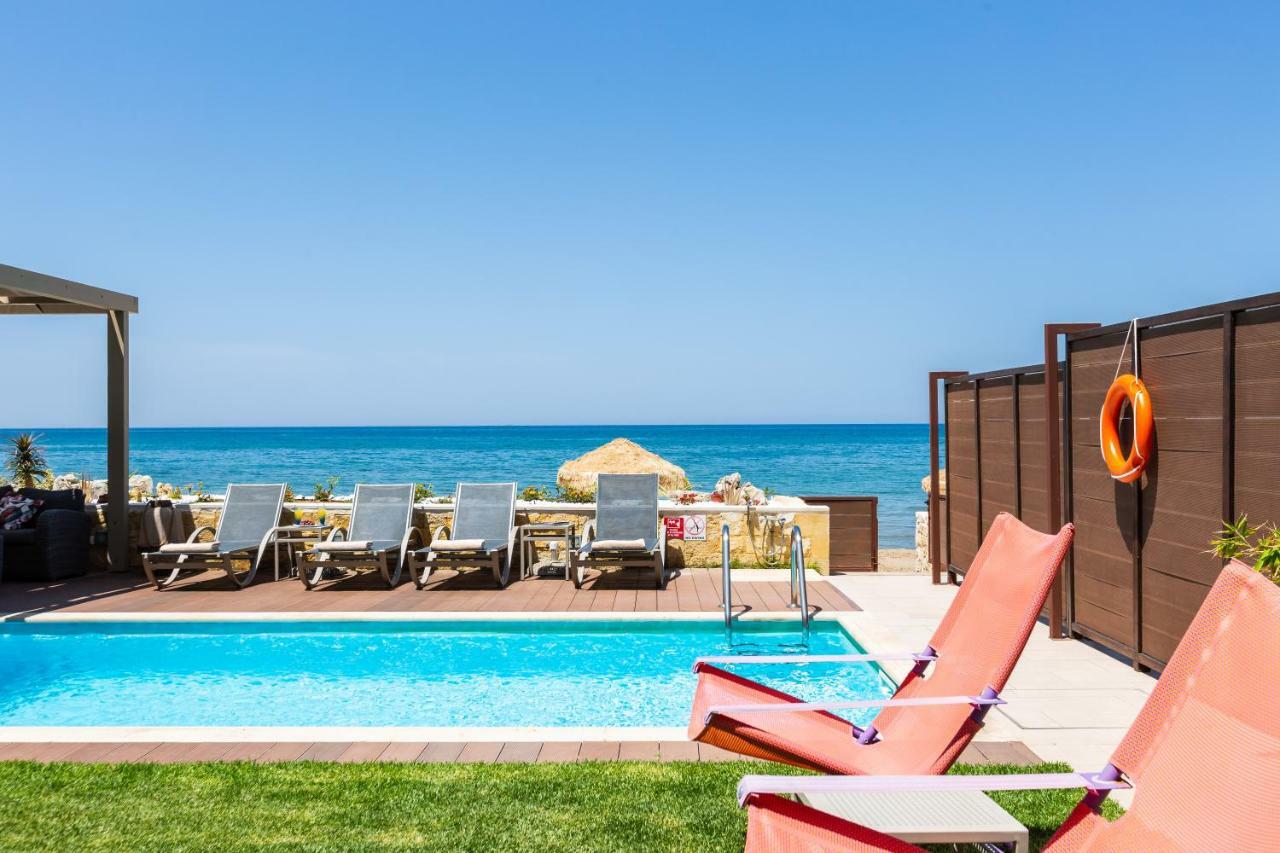 Espera Luxury Beach Front Residence With Pool & Bbq, By Thinkvilla Rethymno (Crete) ภายนอก รูปภาพ