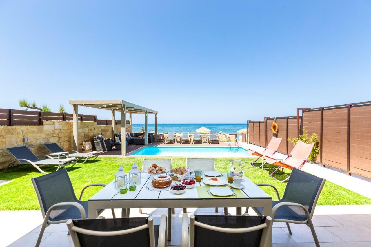 Espera Luxury Beach Front Residence With Pool & Bbq, By Thinkvilla Rethymno (Crete) ภายนอก รูปภาพ